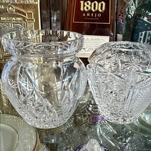 Elegant small Crystal Vase